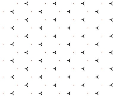 Geometrik şekilli kusursuz desen vektör çizimi