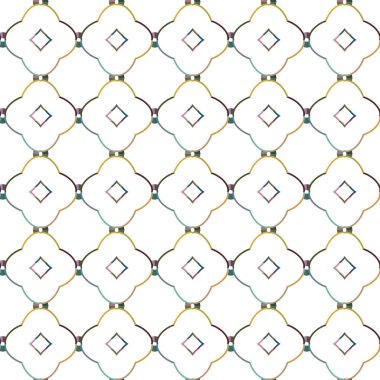Geometrik şekilli kusursuz desen çizimi