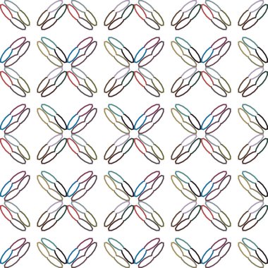 Geometrik şekilli kusursuz desen vektör çizimi