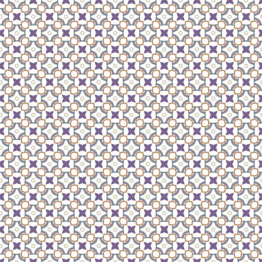 Geometrik şekilli kusursuz desen vektör çizimi