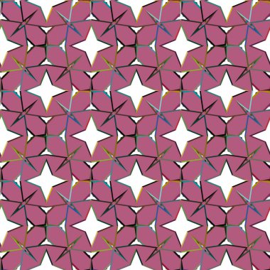 Geometrik şekilli kusursuz desen vektör çizimi