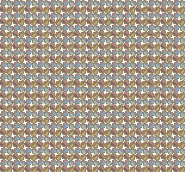 Geometrik şekilli kusursuz desen vektör çizimi