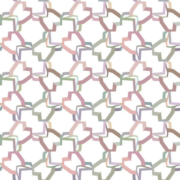 Modello Senza Soluzione Continuità Con Forme Geometriche Illustrazione Vettoriale — Vettoriale Stock