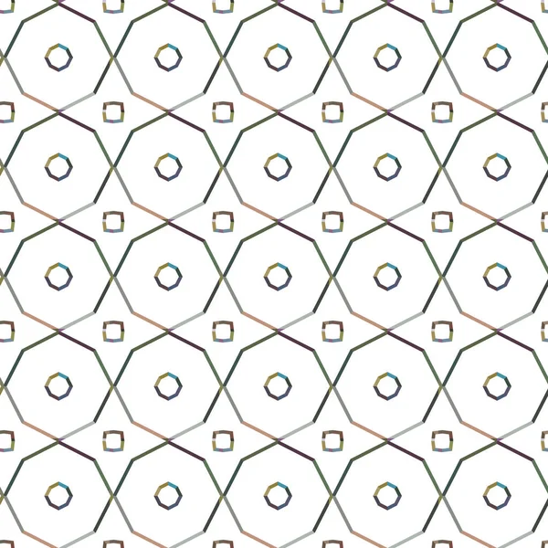 Modello Senza Soluzione Continuità Con Forme Geometriche Illustrazione Vettoriale — Vettoriale Stock