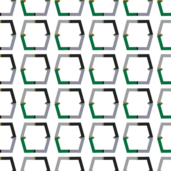 Nahtlose Muster Mit Geometrischen Formen Vektorillustration — Stockvektor