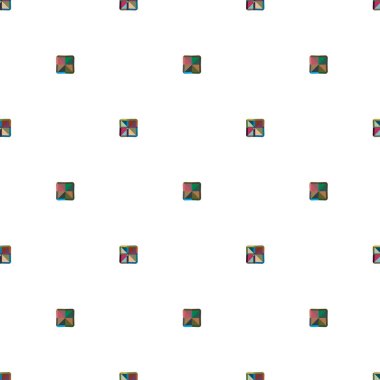 Geometrik şekilli kusursuz desen vektör çizimi