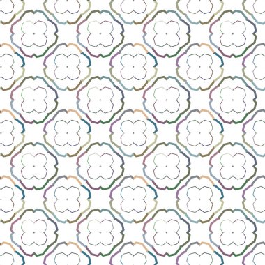 Geometrik şekilli kusursuz desen çizimi