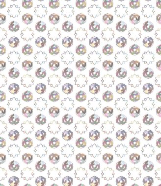 Geometrik şekilli kusursuz desen çizimi