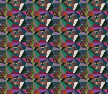 Geometrik şekilli kusursuz desen vektör çizimi