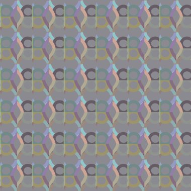 Geometrik şekilli kusursuz desen vektör çizimi