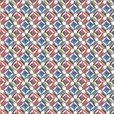 Geometrik şekilli kusursuz desen vektör çizimi