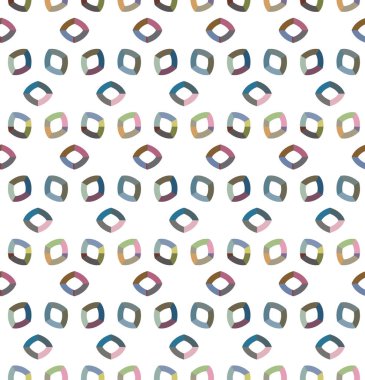 Geometrik şekilli kusursuz desen vektör çizimi