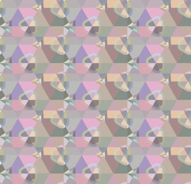 Geometrik şekilli kusursuz desen vektör çizimi