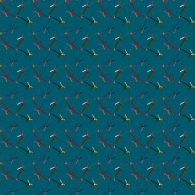 Geometrik şekilli kusursuz desen vektör çizimi