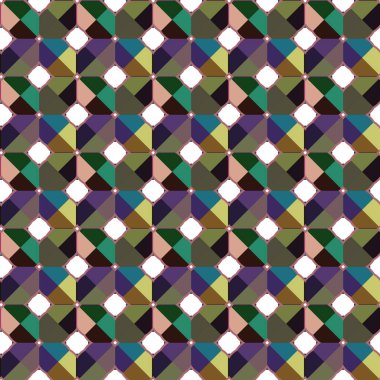 Geometrik şekilli kusursuz desen vektör çizimi