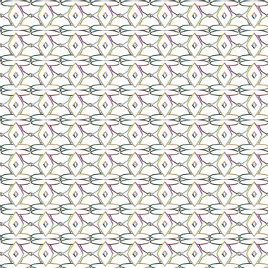 Geometrik şekilli kusursuz desen çizimi