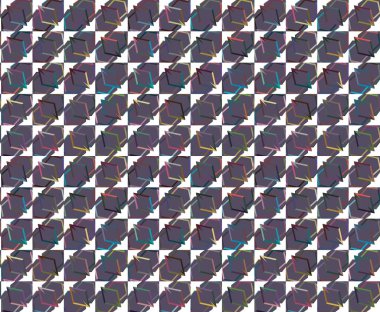 Geometrik şekilli kusursuz desen vektör çizimi