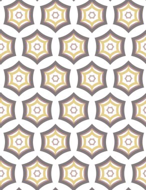 Geometrik şekilli kusursuz desen çizimi