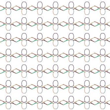 Geometrik şekilli kusursuz desen çizimi