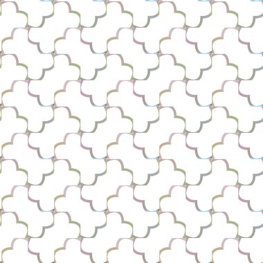 Geometrik şekilli kusursuz desen vektör çizimi