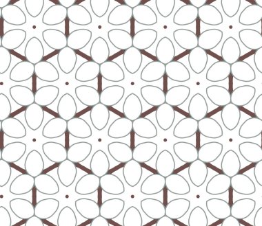 Geometrik şekilli kusursuz desen çizimi