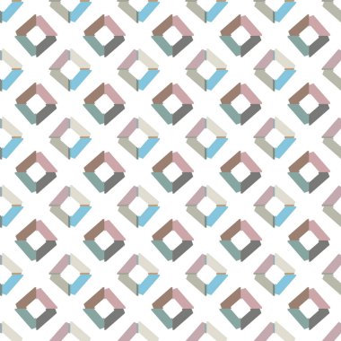 Geometrik şekilli kusursuz desen vektör çizimi