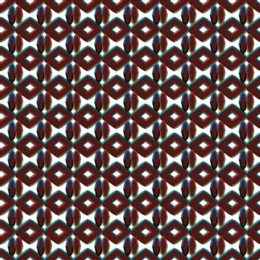 Geometrik şekilli kusursuz desen vektör çizimi