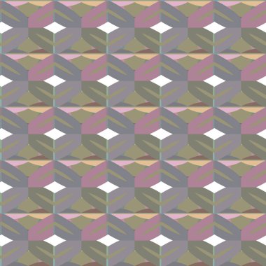 Geometrik şekilli kusursuz desen vektör çizimi