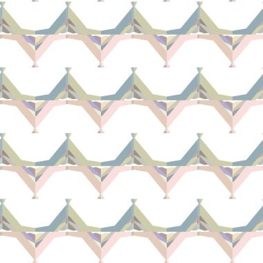 Geometrik şekilli kusursuz desen vektör çizimi