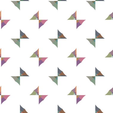Geometrik şekilli kusursuz desen vektör çizimi