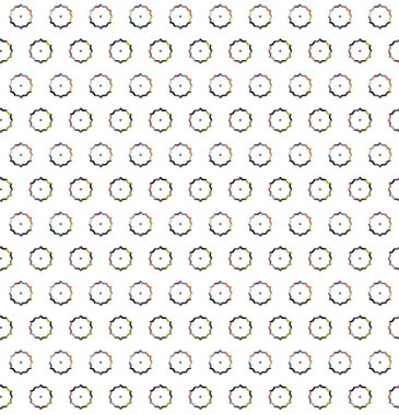 Geometrik şekilli kusursuz desen çizimi