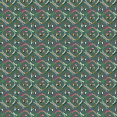 Geometrik şekilli kusursuz desen vektör çizimi