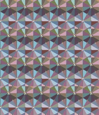 Geometrik şekilli kusursuz desen vektör çizimi