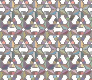 Geometrik şekilli kusursuz desen çizimi