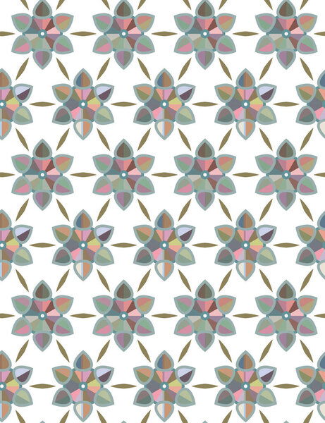 seamless pattern with geometric shapes vector illustration