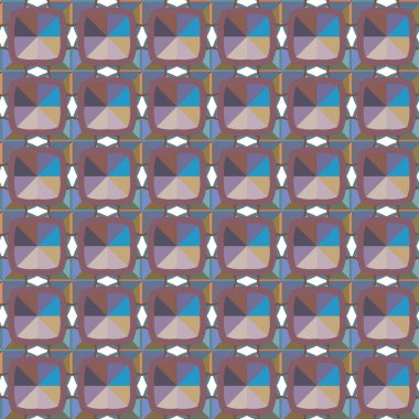 Geometrik şekilli kusursuz desen vektör çizimi