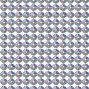 Geometrik şekilli kusursuz desen vektör çizimi