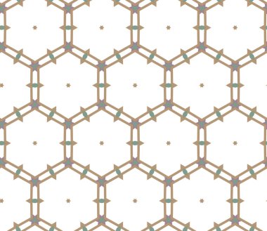 Geometrik şekilli kusursuz desen vektör çizimi