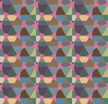 Geometrik şekilli kusursuz desen çizimi