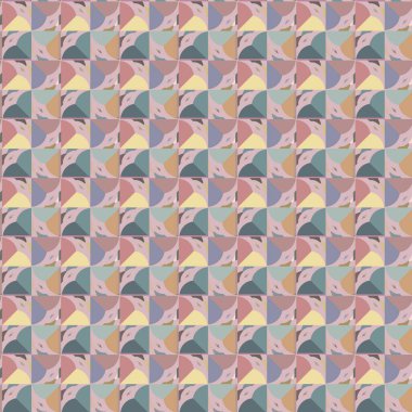 Geometrik şekilli kusursuz desen vektör çizimi