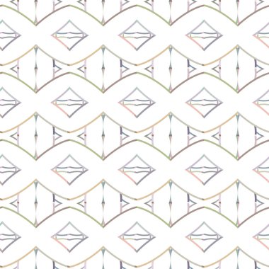 Geometrik şekilli kusursuz desen çizimi