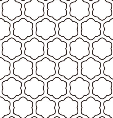 Geometrik şekilli kusursuz desen vektör çizimi