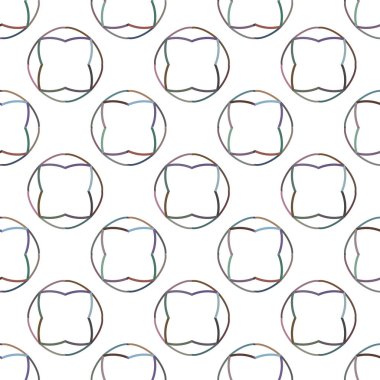 Geometrik şekilli kusursuz desen vektör çizimi