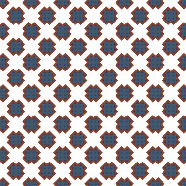 Geometrik şekilli kusursuz desen vektör çizimi