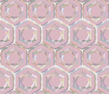 Geometrik şekilli kusursuz desen vektör çizimi