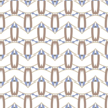 Geometrik şekilli kusursuz desen vektör çizimi