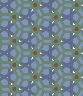 Geometrik şekilli kusursuz desen vektör çizimi