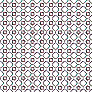Geometrik şekilli kusursuz desen vektör çizimi