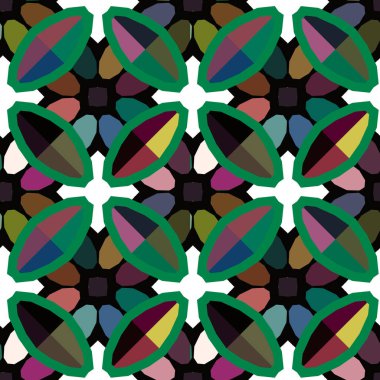 Geometrik şekilli kusursuz desen çizimi