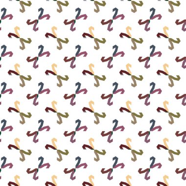 Geometrik şekilli kusursuz desen vektör çizimi